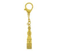 Feng Shui 5 Element Pagode mit Baum des Lebens Schlüsselbund Golden Anhänger W4431