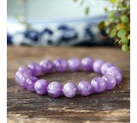 Feng Shui Armband, Lavendel-Jade-Armband, Perlen, dehnbarer Kristall für Frauen, Reichtum, Lila, Positivität, Chakra, Ruhe, innerer Frieden