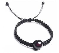 Feng Shui Armband, Schnurarmband, schwarzer Obsidian, Chakra-Stein, Perlen-Edelstein für Damen und Herren, Kristallquarz, Amulett, viel Glück
