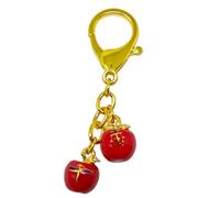 Feng Shui Harmony Apples Schlüsselanhänger Pace Luck Amulett Schlüsselanhänger, Rot/Ausflug, einfarbig (Getaway Solids), 1