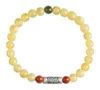 Feng Shui Reichtums-Armband - natürliche hetische Jade & reines Silber Charm - Glücksamulett für Wohlstand - Unisex Sternzeichen Tiere Armband, Ox, Stein, Kein Edelstein