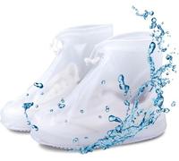 FENGCHUANG SchuhüBerzieher Wasserdicht Regenschutz Schuhe Weiße überschuhe Wasserdicht Geeignet für Regnerische und Verschneite Tage, Bergsteigen, Reisen und Schlammige Straßen Im Freien(Größen 36-38)
