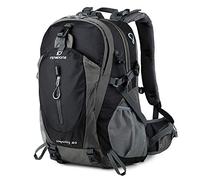 FENGDONG 40L Wasserdichter leichter Outdoor-Tagesrucksack für Wandern, Camping, Reiserucksack für Männer und Frauen, schwarz