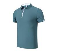 FENGJIAREN Poloshirt Herren Kurzarm Tennisshirt - Herren Poloshirt Sommer Herren Lime Green Poloshirts Baumwollhemd Plus Size Lässige Atmungsaktive Outdoor-Bekleidung Tops T-Shirts,Solid,S