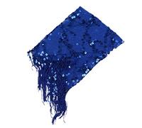 Fenteer Hüftgürtel Bauchtanz Hüfttuch Tanztücher Pailletten Gürtel Belly Dance Scarf Tuch Chiffon Schal, Königsblau