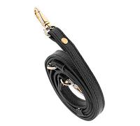 Fenteer Lederband Lederriemen Schulterriemen für Damen Taschen 110-130 cm Leder Schultergurt Umhängetaschen Trageriemen Riemen Umhängegurt (2 x Schwarz)