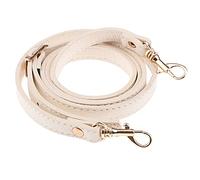 Fenteer Schulterriemen für Schultergurt Trageriemen Riemen Umhängegurt Lederriemen 110G120 cm, Beige