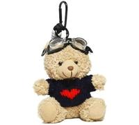 FENXIXIONE Y2k Niedlich Rucksack Charm 2000s Schlüsselanhänger Charms Glückliche Geldbörse Tasche Handtasche Glücksbringer Geburtstag Accessoires (Schwarz Rot)