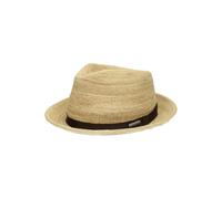 Stetson Sondova Crochet Raffiahut - Naturfarbener Hut aus Stroh - Player-Hut - Sommerhut - Luftige Flechtstruktur - Herren und Damen - Frühjahr/Sommer Natur L (58-59 cm)