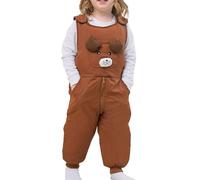 FEOYA baby schneeanzug winter Mit Reißverschluss mädchen winterjacke fleece Herbst kinder kleidung Ohne Ärmel stitch jungen strampler Gefütterte süß. warme mode Kaffeefarbe 1 2 Jahre