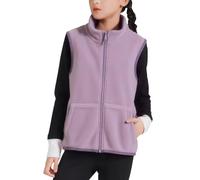 FEOYA Baby Winterweste Mit Reißverschluss Für Kinder Outwear Warme Basic Kinder Weste Ohne Ärmel Frühling Jungen Gilet Weich Einfach Mädchen Fleeceweste Herbst Warme Leicht Solid Violett 7 8 Jahre