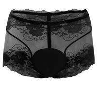 FEOYA Herren Sissy Spitze Unterwäsche Dessous Panty Crossdresser Briefs Gay Crossdress Panties Bikini L