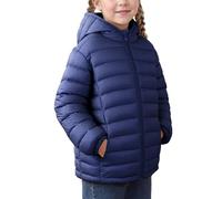 FEOYA Jungen Steppjacke Leichte Short Kinder Winterjacke Winter Mit Reißverschluss Mädchen Jacke Warme Dicke Für Baby Wintermantel Puffer Elegant Gefüttert Freizeit Outdoor Bleu verstecken 8 9 Jahre
