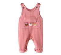 FEOYA Neugeborene Cordhose Vintage Lässig Baby Latzhose Cord Winter Kinder Hose Lange Frühling Mädchen Kleidung Latz Kord Ohne Ärmel Mode Ärmellose Mit Verstellbaren Rosa 18 24 Monate