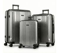 FERGÉ Kofferset 3-teilig ABS CANNES 3er Trolley Set Hartschale - Graphit