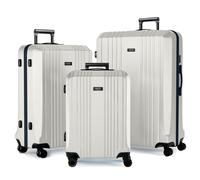 FERGÉ Kofferset 3-teilig ABS CANNES 3er Trolley Set Hartschale - Ivory