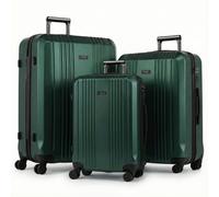 FERGÉ Kofferset 3-teilig ABS CANNES 3er Trolley Set Hartschale - matt-grün