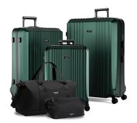 Kofferset 5 teilig Hartschale CANNES - matt-grün