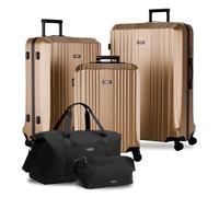 Kofferset 5 teilig Hartschale CANNES - Bronze Metallic