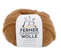 Ferner Cashmino Wolle mit Merinowolle und Kaschmir, Häkelwolle, Strickgarn, 25g 70m, Nadelstärke 6-10mm, 65% Wolle 16,5 mic, 30% Kaschmir, 5% Nylon (35 nougat)