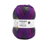 Ferner Wolle 8-fach Sockenwolle mit mulesingfreier Merinowolle | dickes Sockengarn mit Farbverlauf | Strumpfwolle 8-fädig (877/25)