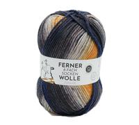 Ferner Wolle 8-fach Sockenwolle mit mulesingfreier Merinowolle | dickes Sockengarn mit Farbverlauf | Strumpfwolle 8-fädig (876/25)