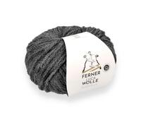 Ferner Wolle Luca, Häkelwolle dunkelgrau Strickgarn mit Merinowolle und Baby Alpaka, 25g, 105 m, Nadelstärke 4mm, 63% Wolle, 27% Alpaca, 10% Nylon (LC2 dunkelgrau)