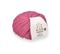 Ferner Wolle Luca, Häkelwolle Strickgarn mit Merinowolle und Baby Alpaka, 25g, 105 m, Nadelstärke 4mm, 63% Wolle, 27% Alpaca, 10% Nylon (LC13 pink)