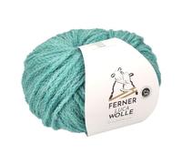 Ferner Wolle Luca, Häkelwolle türkis Strickgarn mit Merinowolle und Baby Alpaka, 25g, 105 m, Nadelstärke 4mm, 63% Wolle, 27% Alpaca, 10% Nylon (LC16 aqua türkis)