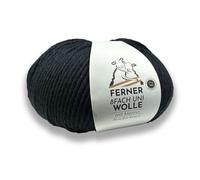 Ferner Wolle Lungauer 8-fach Merino Uni 12 - Schwarz