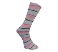 Ferner Wolle Lungauer Sockenwolle 6-fach Merino 862-25 - grau/rosa/violett/schwarz