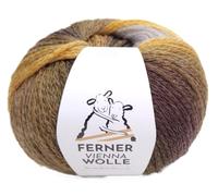 Ferner Wolle Vienna, Merinowolle mit Farbverlauf, 100g ca. 250m Farbverlaufswolle Merino Nadelstärke 6 (W6)