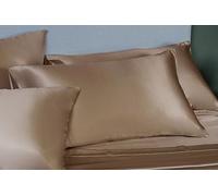 Ferò Schlafmaske Seide, Luxus Maulbeerseide, 22 Momme, Qualität 6A, Weich & Atmungsaktiv, Verstellbares Band, 100% Lichtblockierung, mit Eleganter Geschenkbox, Schwarz