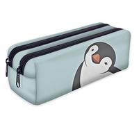 Ferocity Mäppchen Federtasche Schlamperbox Federmäppchen Schüleretui Stiftemappe mit Zwei Reißverschlüssen Pinguin [107]