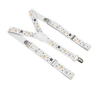 Ferocity Unisex Kleine Hosenträger für Kinder Mädchen Jungen Kleinkind Baby für 2-8 Jahres alt Muster Sterne Stars [012]