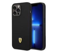 Ferrari FEHCP14XSIBBK hülle für 14 Pro Max 6,7" schwarz/Black hardcase Silicone Metal Logo