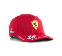 Puma Scuderia Ferrari HP Leclerc Baseball-Cap | Mit Plain | Dark Cherry Red