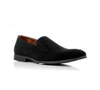 Ferro Aldo Herren-Loafer-Kollektion, klassische Slip-on Penny Loafer & Driving Mokassins für Freizeit und Kleid, 1. Schwarz [Wildleder], 42 EU
