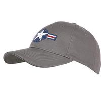 Ferromil Baseball Cap Airforce US Army Bomber USAAF Kokarde Vintage (Grau)