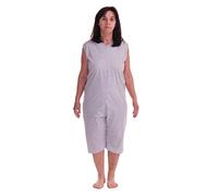 Ferrucci Schlafanzug für Gesundheit, Ärmel, kurze Hose, 1 Reißverschluss/Reißverschluss, hinten am Rücken und Sommer, 9008/7, Pink XXL