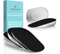 FERSENFREUND© Premium Schuheinlagen Erhöhung - NEUHEIT 2025 - Fersenkeil Schuherhöhung Fersenerhöhung Einlegesohlen die größer machen Gel Schuh Einlagen Erhöhung Height Increase Insoles - Damen 2,5CM