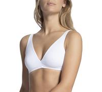 Festartikel Müller Calida Damen Natural Comfort Bügelloser BH, Weiß, 70B