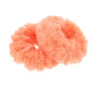 FESTFENDS 2 Stück Flauschige Kunstpelz Haarseile Elastisch und Fester Halt Haargummis für Täglichen Look und Freizeit