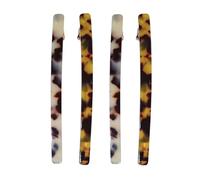 FESTFENDS 4 Stück pack Leopard Muster Haarnadeln aus Acetat Stabile und Rutschfeste Haarspangen für Mädchen und Frauen Elegante Haarclips für Partys und Geschenk