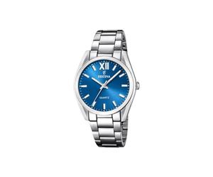 Festina Alegria F20622/5 Damen Uhr Edelstahl Silber-Blau 36,8mm, Wasserdichtigkeit: 5 Bar, F20622/5
