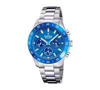 Festina Analoge Herrenuhr und Damen | Quarzwerk Chronograph, Robustes Mineralglas, Wasserdicht 10 ATM F20693/4, Ceramic
