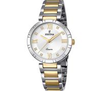 Festina Damen Uhr Analog Edelstahl 316L Multi - Quarzwerk - Mineralglas hochresistent - 5 ATM wasserdicht F16937/A - Mademoiselle