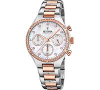 Festina Damen Uhr Boyfriend F20403/1 – Edelstahl, Quarzchronograph, 5 ATM