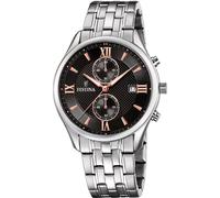 Festina Herrenuhr Timeless Chronograph F6854/7 – Edelstahl 316L Silber, Quarz, Datum, Mineralglas