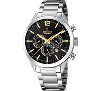 Festina Herrenuhr Timeless Chronograph F20343/4 – Edelstahl 316L, Quarz, Kalender, Mineralglas, 5 ATM